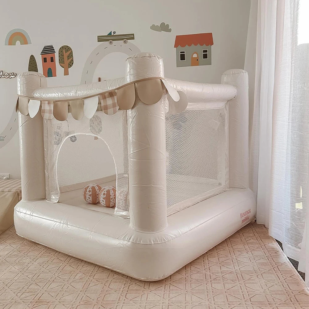 Rainbow Inflatable Castle Birthday Gift Suitable For Ages 1-6  Indoor/Outdoor Use European Stock, Ships 5-7 Days Christmas Gift