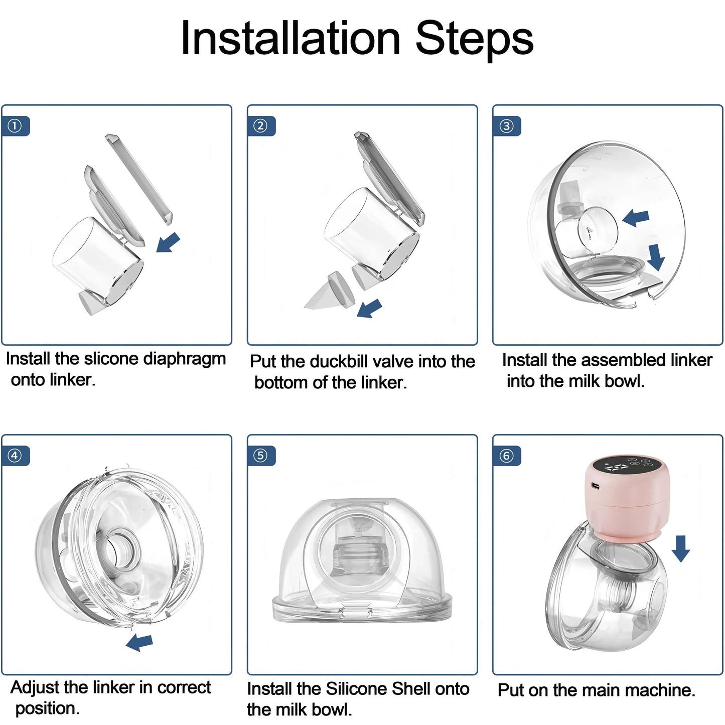 USB Wearable Automatic Breast Pump