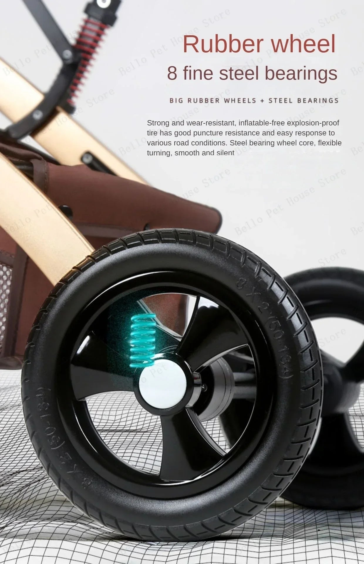 2025 New 3-in-1 Twin Baby Stroller with Car Seat Portable 