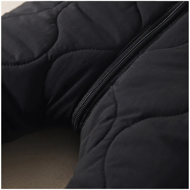 0-3 years baby onesies autumn and winter fleece warm cotton clothes newborn clothes Baby solid color hooded crawling suit Baby