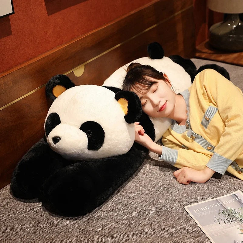 60cm-120cm Giant Panda Plush Toys Soft Sleep Pillow