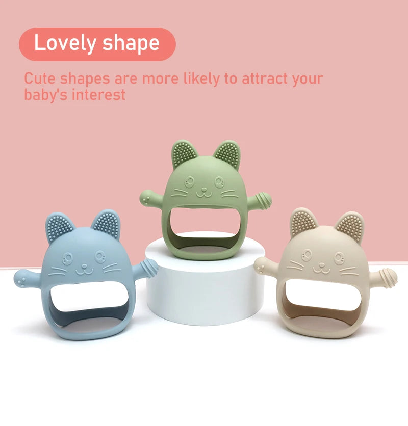 Never Drop Silicone Teething Toys for Babies