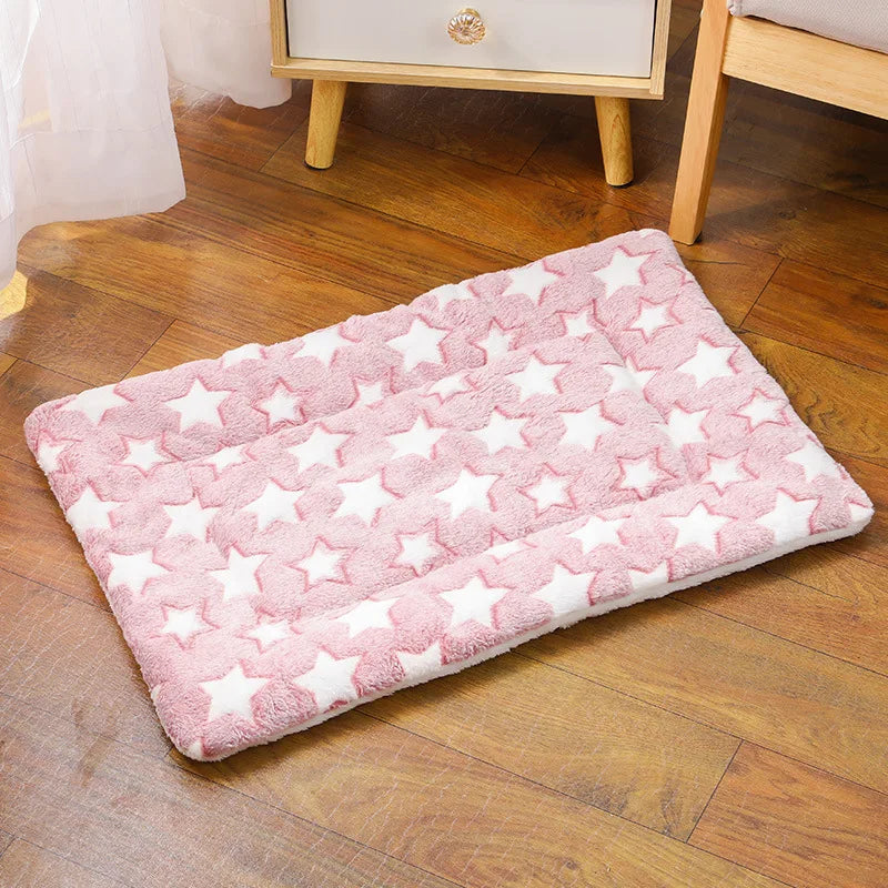 Cute Small Dog Mat Double-sided Use Winter Warm Medium Cat Sofa Blanket Skin-friendly Puppy Bed Cushion Pet Bed Accessories by Baby Paradise