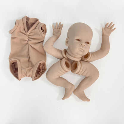 NPK Clearance Sales 20inch Reborn Doll Kit Oskar Lifelike Real Soft Touch Fresh Color Unfinished Doll Parts with Body