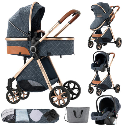 3-in-1 Baby Stroller Baby High Landscape