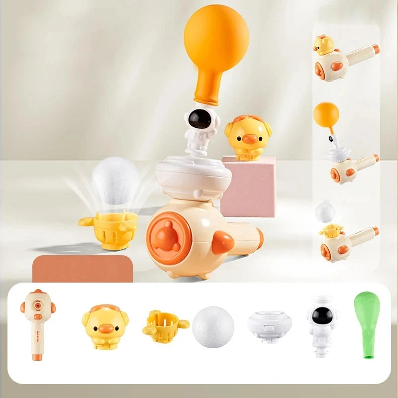 Montessori Toy for Kids with Whistle Ball Blowing Floating Blow Pipe Ball Three in One Sensory Fine Motor Skills Educational Toy by Baby Paradise