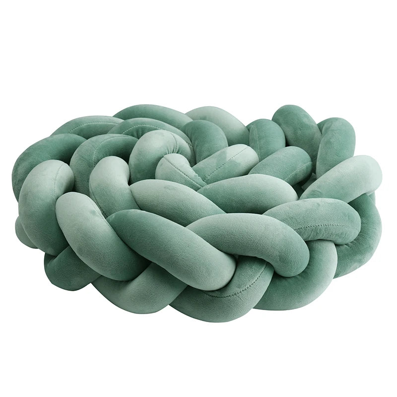 1-4 M Baby Bed Protector Infant Cradle Pillow Cushion Braid Knot Bumper Crib Bumper Room Decor Tresse Tour De Lit Bebe