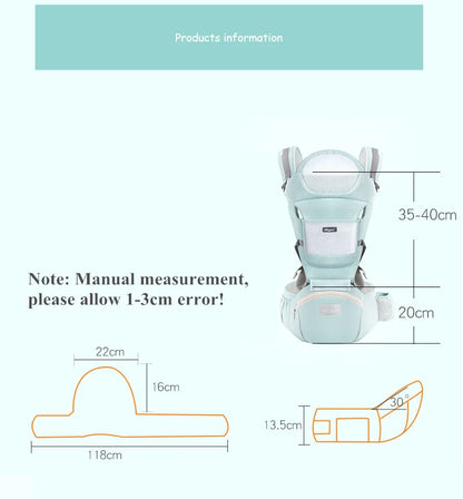 Ergonomic Baby Carrier Backpack Infant Baby Hipseat Carrier Front Facing Ergonomic Kangaroo Baby Wrap Sling Travel Backpack