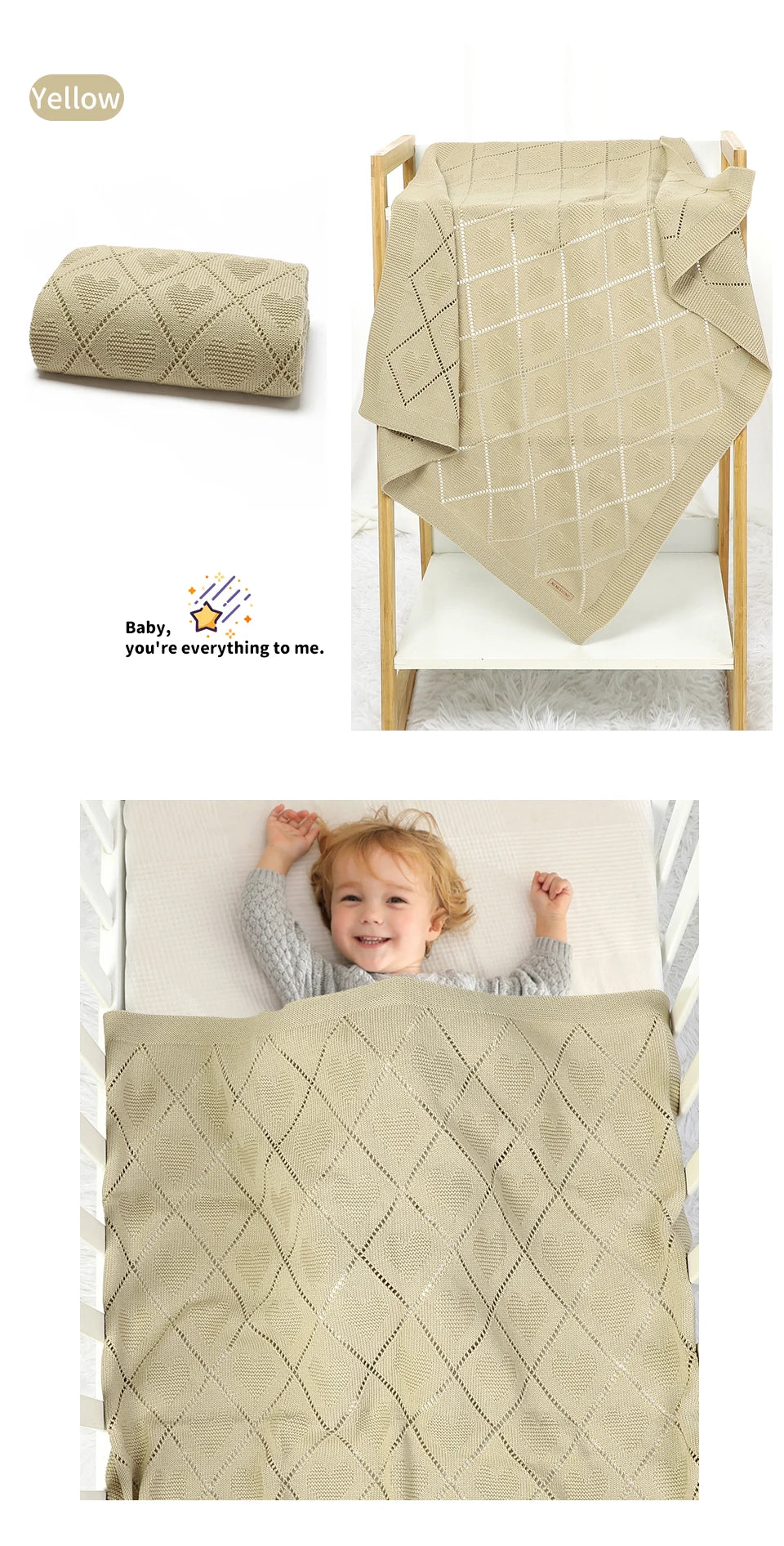 Baby Blankets Super Soft Newborn Cotton Knit Month Stroller Nursery Swaddle Wrap Quilts 90*70cm Infant Boy Girl Sleeping Covers