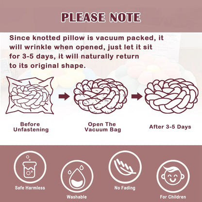  1M/2M/3M/4M Knot Braid Baby Bed Bumper Infant Cradle Protector Plush Pillow Cushion Crib Anti-collision Room Decor