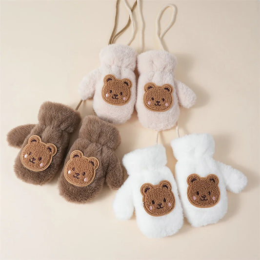 Winter Thicken Warm Baby Gloves