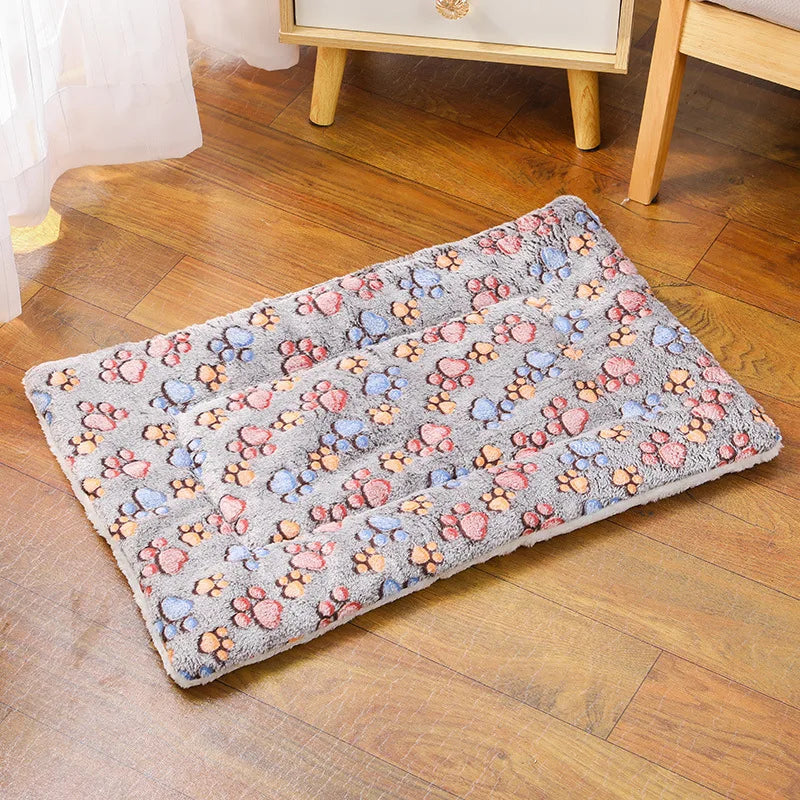 Cute Small Dog Mat Double-sided Use Winter Warm Medium Cat Sofa Blanket Skin-friendly Puppy Bed Cushion Pet Bed Accessories by Baby Paradise