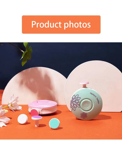 Electric Baby Nail Trimmer Kid Nail Polisher Tool Infant Manicure Scissors Baby Hygiene Kit Baby Nail Clipper Cutter For Newborn