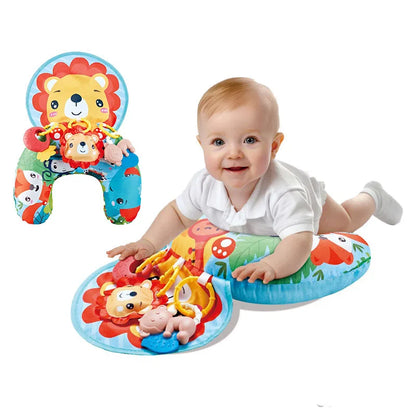 Montessori High Contrast Sensory Toys Baby Pillow Tummy Time Toy Newborn Head-up Training Pillow Teether Rattles 0 6 12 Months