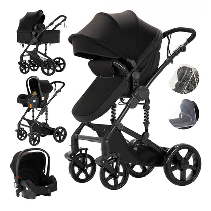Baby Stroller 3 in 1 Newborn Baby Carriage Lightweight Newbaby Car Travel Pram For Newborn Baby High Landscape Stroller Baby