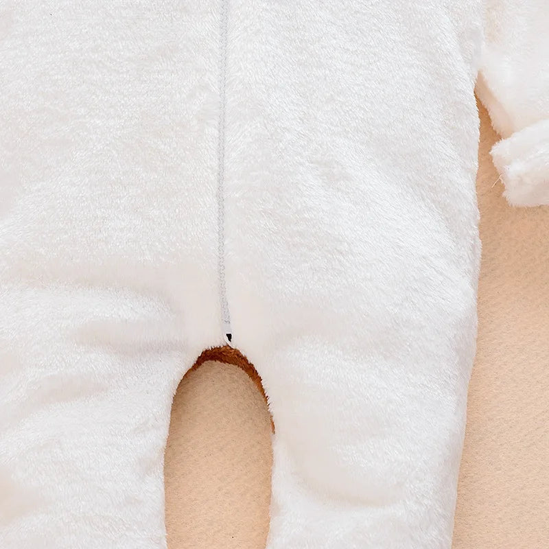 Newborn Baby Boy Girl Kids Bear Hooded Romper Jumpsuit Bodysuit Clothes Outfits Long Sleeve Playsuit Toddler One Piece Outfit