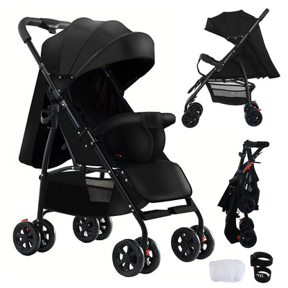 3 in 1 Baby Stroller Prams Lightweight Stroller Compact Foldable Stroller Newborn Stroller Travel System Pushchair Baby Buggy
