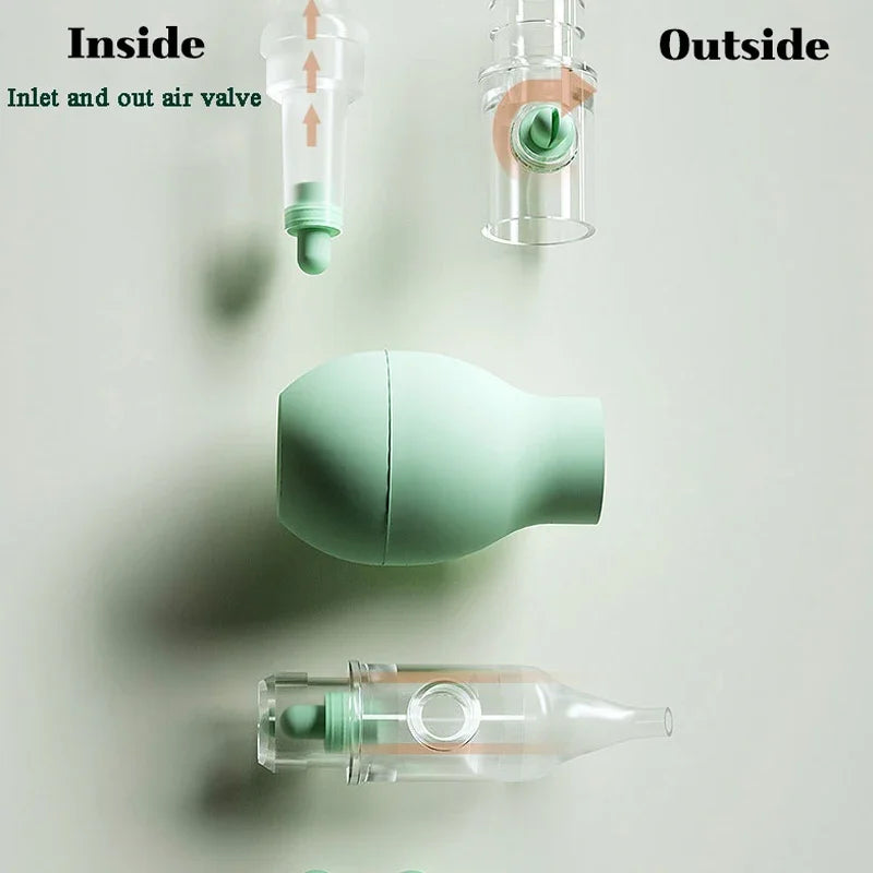 Soft Nasal Aspirator for Baby Anti-back Flow Nose Sucker New Born Vacuum Nose Cleaner Silicone Baby Safety Care Diagnostic-tool
