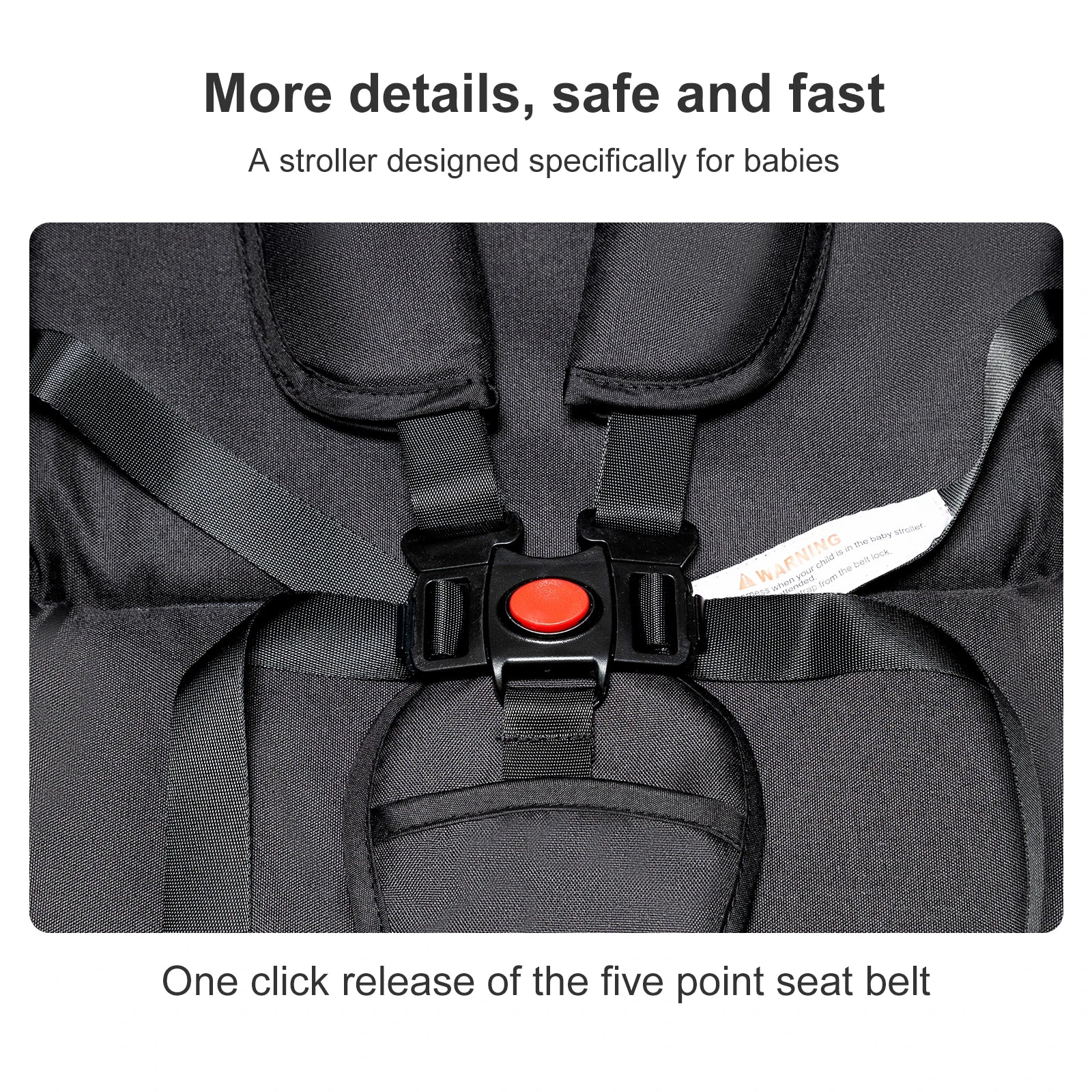 Your All-in-One Travel Solution: 3-in-1 Lightweight Stroller & Pram for All Terrains, Suitable from Birth with Easy Compact Fold by Baby Paradise