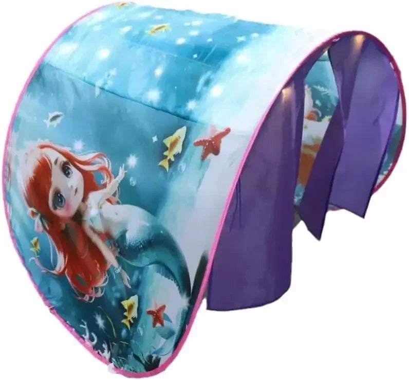 Dream Tent with light show for Kids Bed with Storage Pocket Foldable Kids Tent on Bed Mosquito Net Tent by Baby Paradise