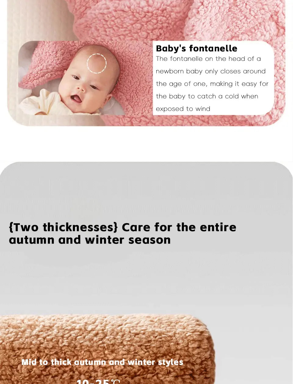 AIBEDILA Autumn Winter Infant Toddler Thicken Cashmere Receiving Blankets 0-6M Newborn Baby blanket Swaddling Kids Accessories