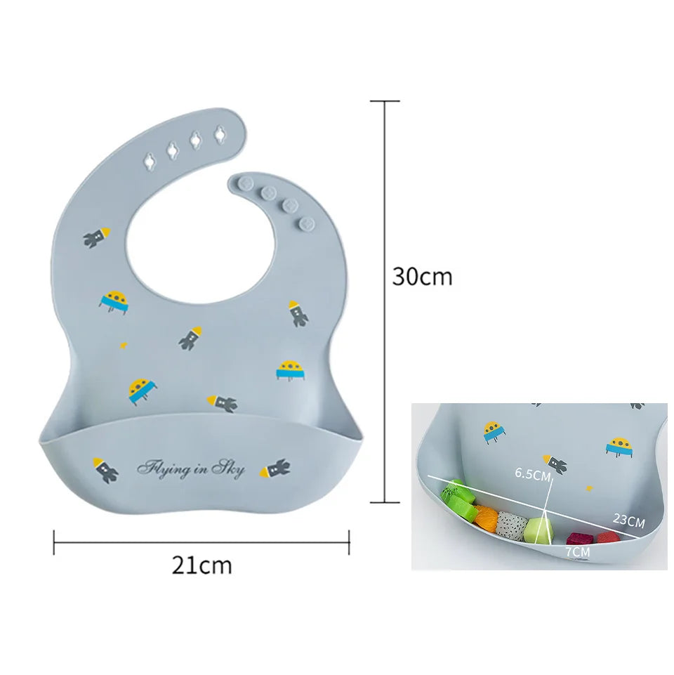 Waterproof Bibs For Kids Feeding Baby Eating