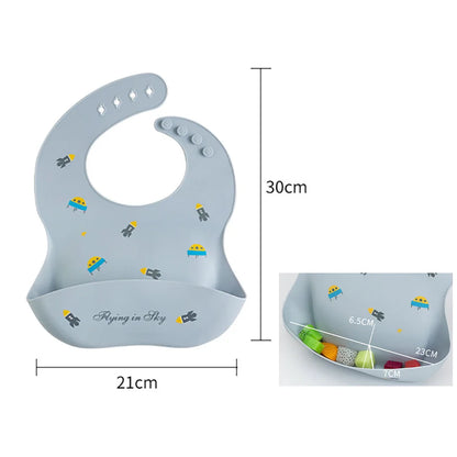 Waterproof Bibs For Kids Feeding Baby Eating