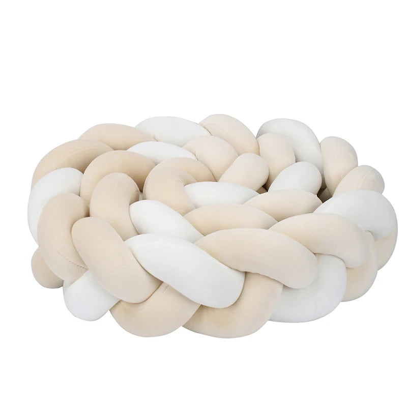 1-4 M Baby Bed Protector Infant Cradle Pillow Cushion Braid Knot Bumper Crib Bumper Room Decor Tresse Tour De Lit Bebe