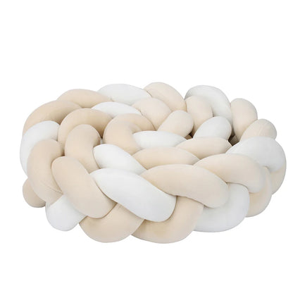 1-4 M Baby Bed Protector Infant Cradle Pillow Cushion Braid Knot Bumper Crib Bumper Room Decor Tresse Tour De Lit Bebe