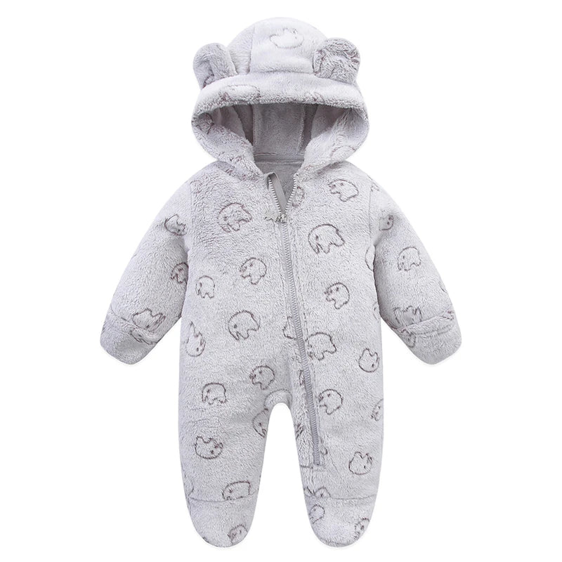 Soft Newborn Baby Clothes Flannel Autumn Winter Baby Boys Girls Jumpsuit Cartoon Newborn Bodysuit Warm Rompers for Babies 0-12M