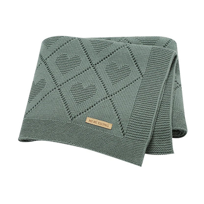 Baby Blankets Knitted Breathable Newborn Boy Girl Cotton Stroller Bedding Sleeping Covers 90*70cm Toddler Throw Receiving Quilts