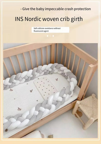 2M 3M Baby Bumper Crib Protector Mobile Baby Bed Cushion Set Bule Colour for Infant Room Decor 2023 Free Shiping Baby Cot Bumper