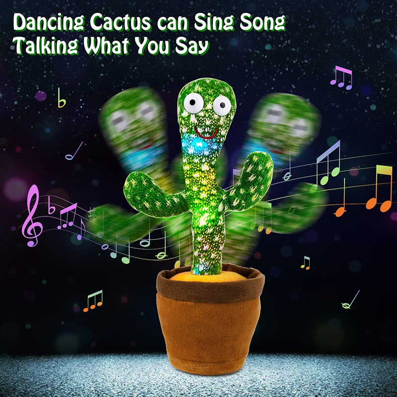 Dancing Cactus Song Speaker Talking Usb Battery Voice Repeat by Baby Paradise