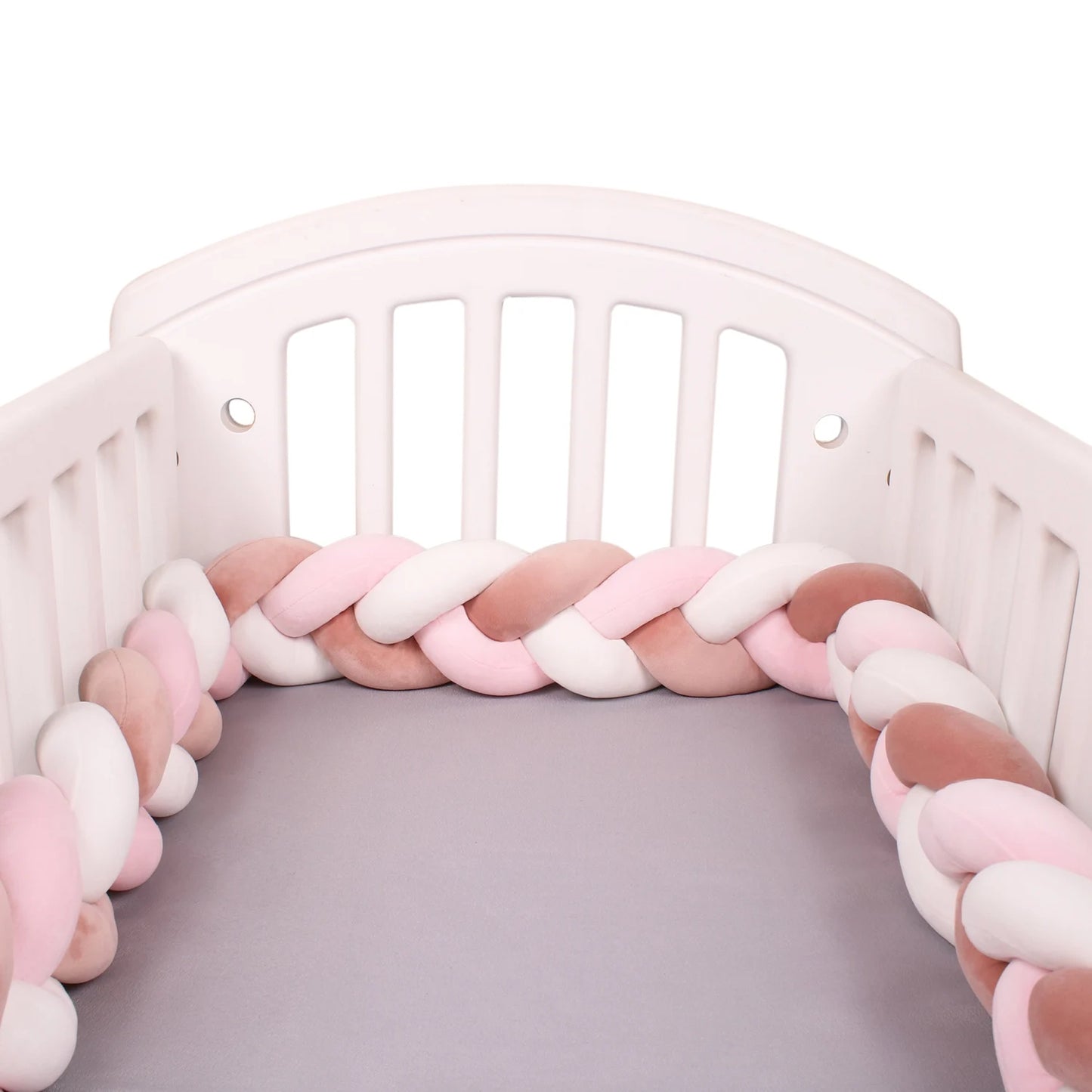 1-4 M Baby Bed Protector Infant Cradle Pillow Cushion Braid Knot Bumper Crib Bumper Room Decor Tresse Tour De Lit Bebe