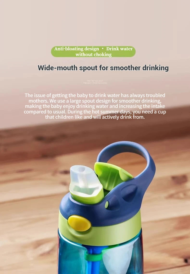 480ML Baby Feeding Cup Leakproof Water Bottle