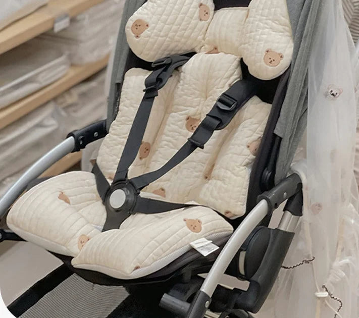 Autumn and winter warm baby stroller seat cushions thickened cotton child stroller baby seat cushions universal four seasons