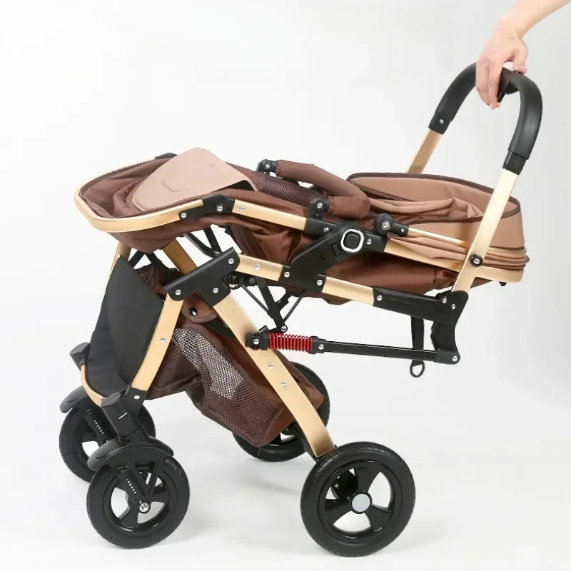 2025 New 3-in-1 Twin Baby Stroller with Car Seat Portable 