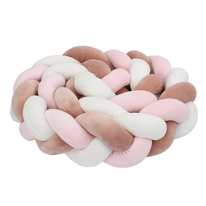 1-4 M Baby Bed Protector Infant Cradle Pillow Cushion Braid Knot Bumper Crib Bumper Room Decor Tresse Tour De Lit Bebe