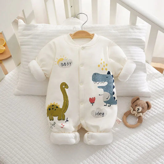 Somenie Newborn Baby Onesie Thickened Winter