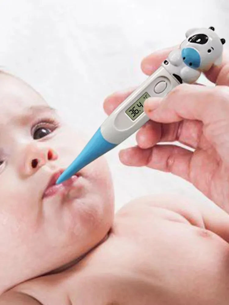 1pc Baby Cartoon Digital Thermometer Oral Armpit Flexible 