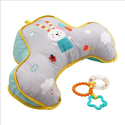 Montessori High Contrast Sensory Toys Baby Pillow Tummy Time Toy Newborn Head-up Training Pillow Teether Rattles 0 6 12 Months