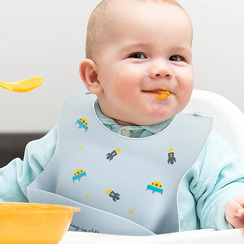 Waterproof Bibs For Kids Feeding Baby Eating Stuff Soft