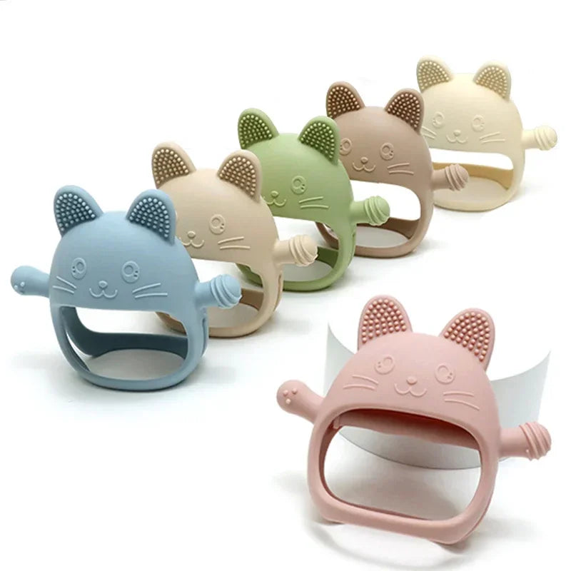 Never Drop Silicone Teething Toys Babies,Infant Hand Teether