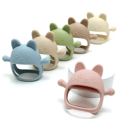 Never Drop Silicone Teething Toys Babies,Infant Hand Teether