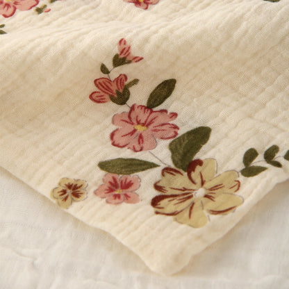 5Pcs Baby Cotton Washcloth Newborn Burp Cloth Square Towels 6-Layer Pure Cotton Soft Absorbent Gauze Cotton Baby Towels